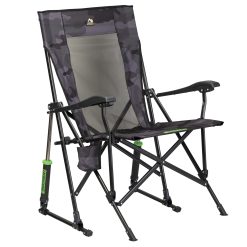 GCI Outdoor Roadtrip Rocker Portable Outdoor Rocking Chair with Beverage Holder