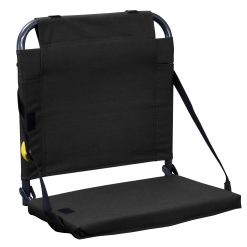 GCI Outdoor BleacherBack Stadium Seat with Adjustable Backrest, Black